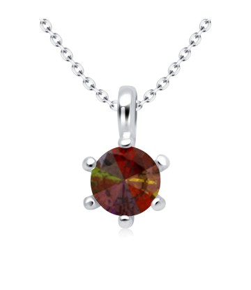Beautiful CZ Silver Necklace SPE-29MCZ